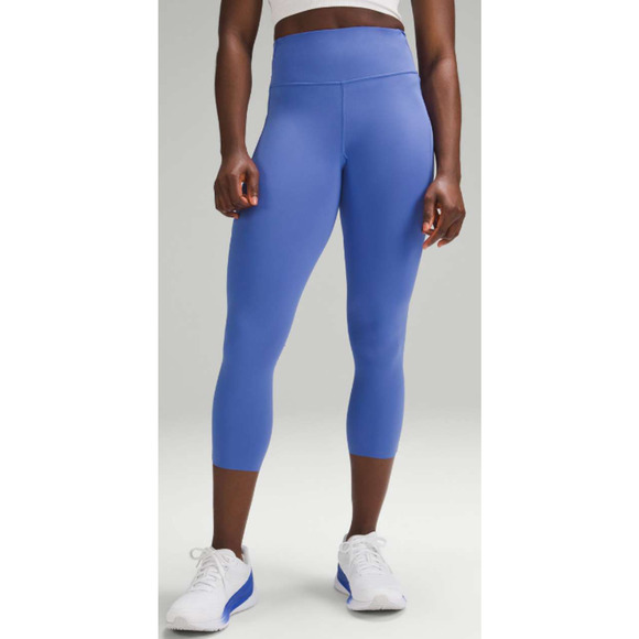 lululemon athletica Pants - Lululemon Women's Fast High-Rise Crop 23" *Pockets Blue Size 6